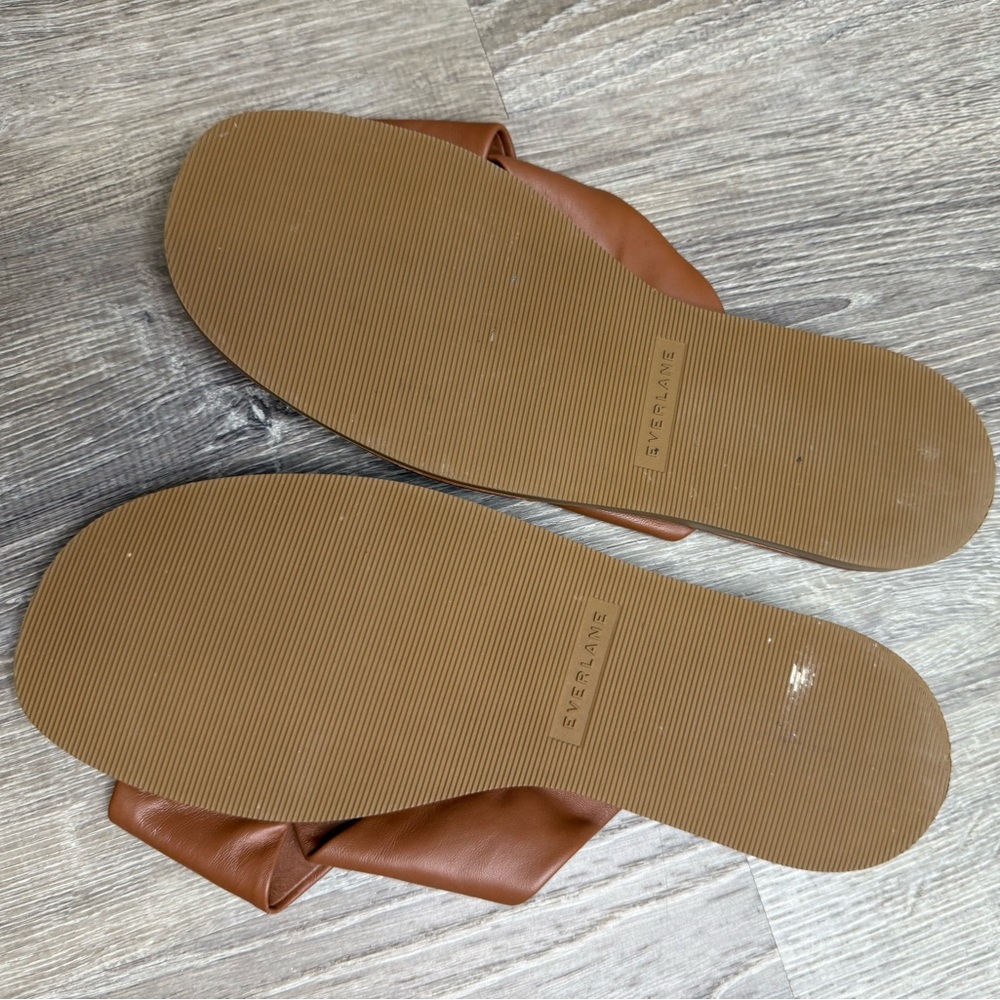 Everlane The Day Crossover Sandal Sienna Brown Size 10 - Picture 9 of 10